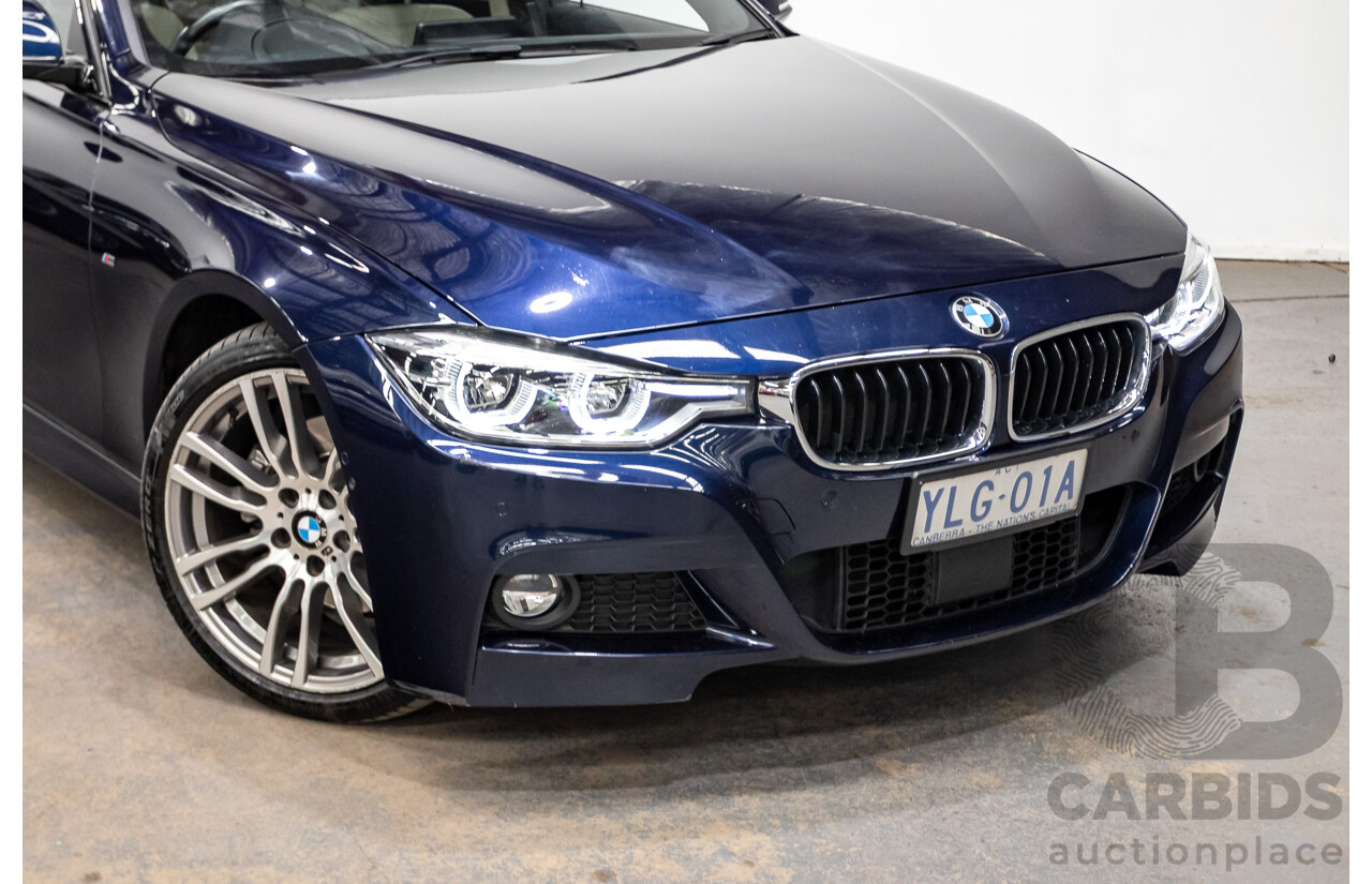 07/2016 BMW 330i M-Sport F30 LCI 4d Sedan Tanzanite Blue Metallic Turbo 2.0L