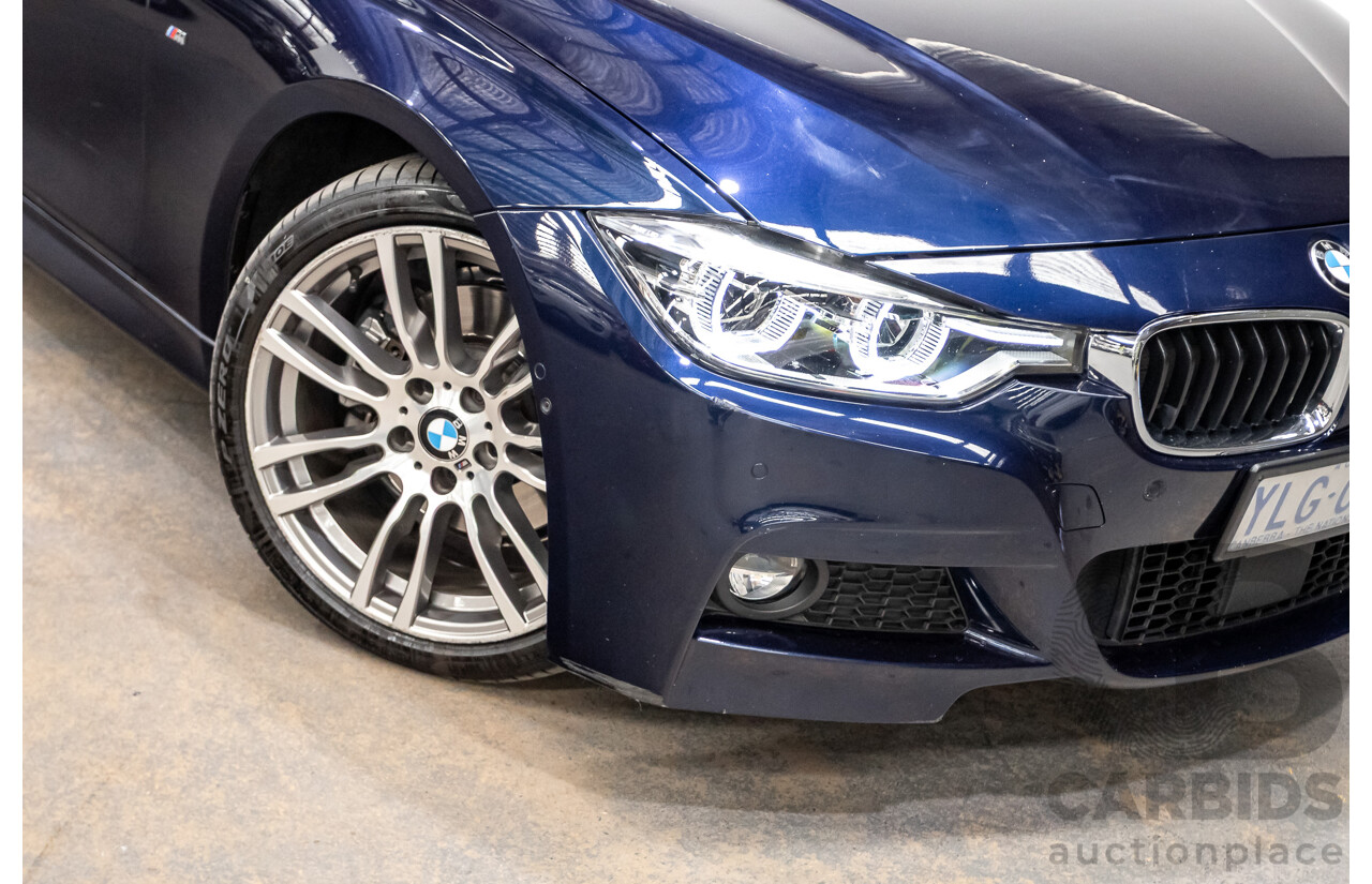 07/2016 BMW 330i M-Sport F30 LCI 4d Sedan Tanzanite Blue Metallic Turbo 2.0L