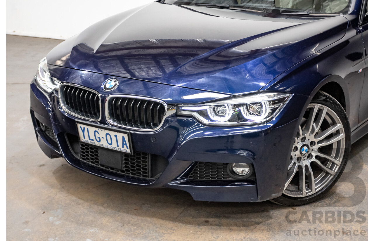 07/2016 BMW 330i M-Sport F30 LCI 4d Sedan Tanzanite Blue Metallic Turbo 2.0L