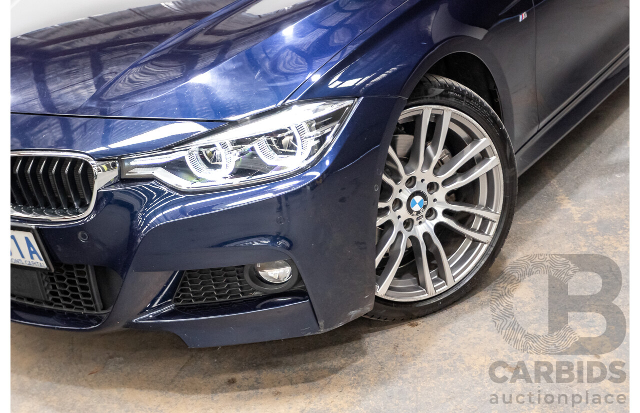 07/2016 BMW 330i M-Sport F30 LCI 4d Sedan Tanzanite Blue Metallic Turbo 2.0L