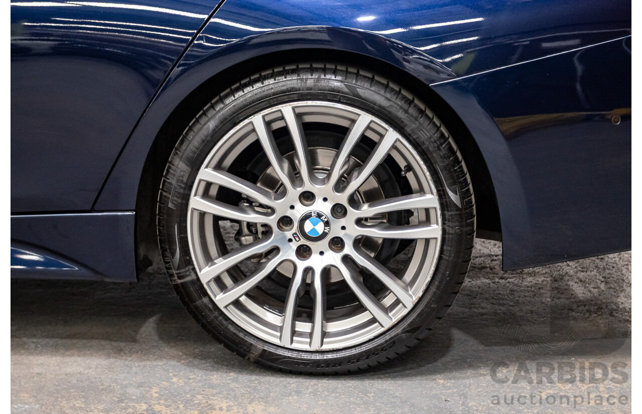 07/2016 BMW 330i M-Sport F30 LCI 4d Sedan Tanzanite Blue Metallic Turbo 2.0L