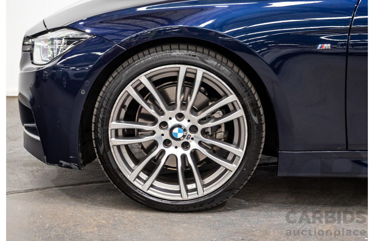 07/2016 BMW 330i M-Sport F30 LCI 4d Sedan Tanzanite Blue Metallic Turbo 2.0L