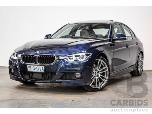 07/2016 BMW 330i M-Sport F30 LCI 4d Sedan Tanzanite Blue Metallic Turbo 2.0L