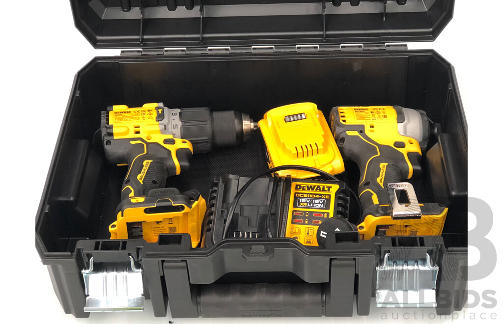 DeWalt XR 18 Volt Lithium Ion Hammer Drill/Driver and Impact Driver