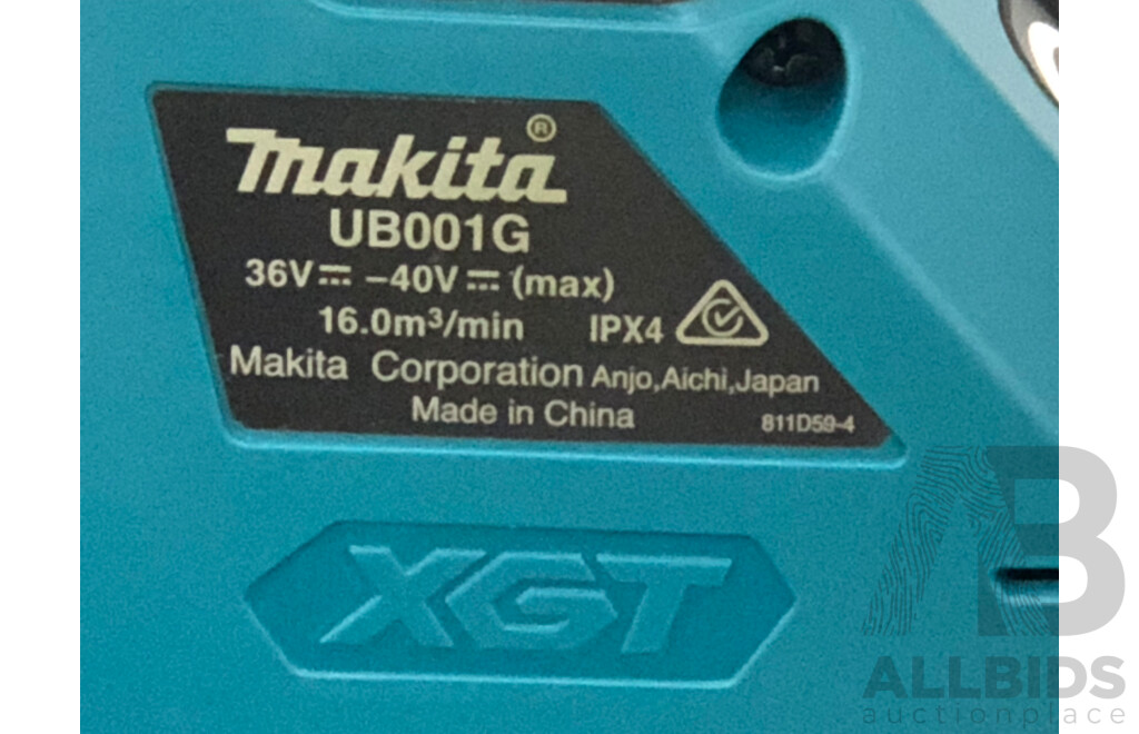 Makita 40 Volt Li-Ion Cordless Blower
