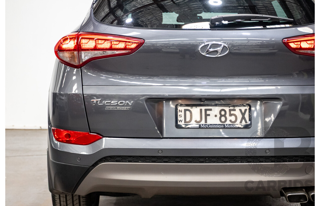 7/2016 Hyundai Tucson Highlander (AWD) TLe 4d Wagon Pepper Grey Metallic Turbo 1.6L