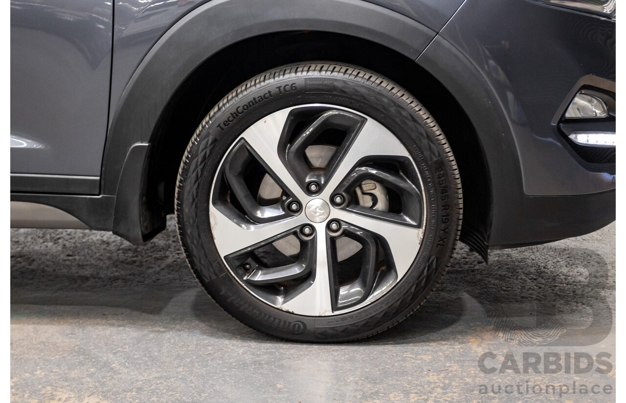 7/2016 Hyundai Tucson Highlander (AWD) TLe 4d Wagon Pepper Grey Metallic Turbo 1.6L