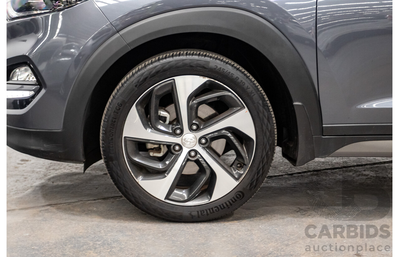 7/2016 Hyundai Tucson Highlander (AWD) TLe 4d Wagon Pepper Grey Metallic Turbo 1.6L