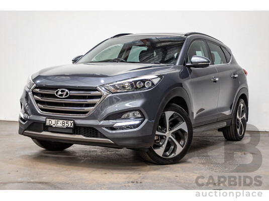 7/2016 Hyundai Tucson Highlander (AWD) TLe 4d Wagon Pepper Grey Metallic Turbo 1.6L
