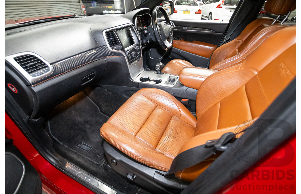 06/2015 Jeep Grand Cherokee SRT 8 (4x4) WK MY15 4d Wagon Redline Pearl V8 6.4L