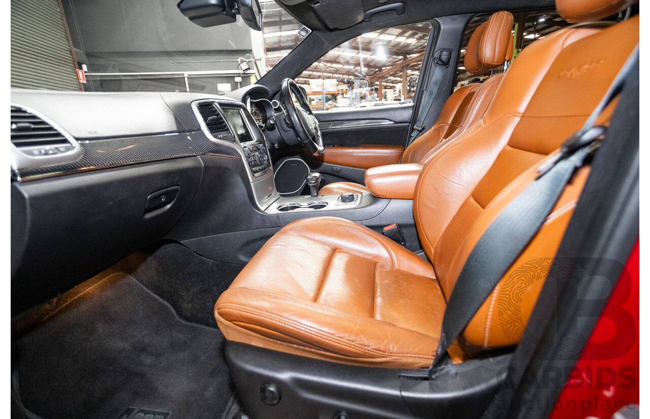 06/2015 Jeep Grand Cherokee SRT 8 (4x4) WK MY15 4d Wagon Redline Pearl V8 6.4L