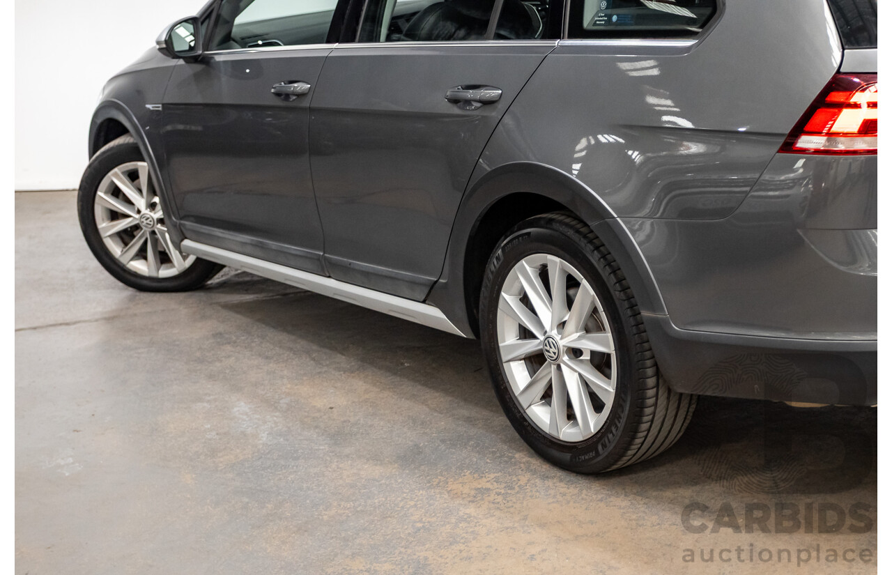 06/2017 Volkswagen Golf ALLTRACK 135 TDI Premium (AWD) AU MY18 4D Indium Grey Metallic Turbo Diesel 2.0L
