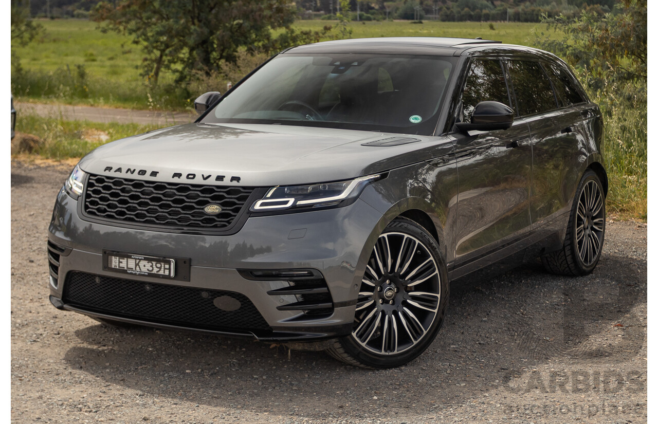 12/2017 Land Rover Range Rover Velar D300 HSE R-Dynamic (AWD) L560 MY18 4d Wagon Ammonite Grey Metallic Twin Turbo Diesel V6 3.0L