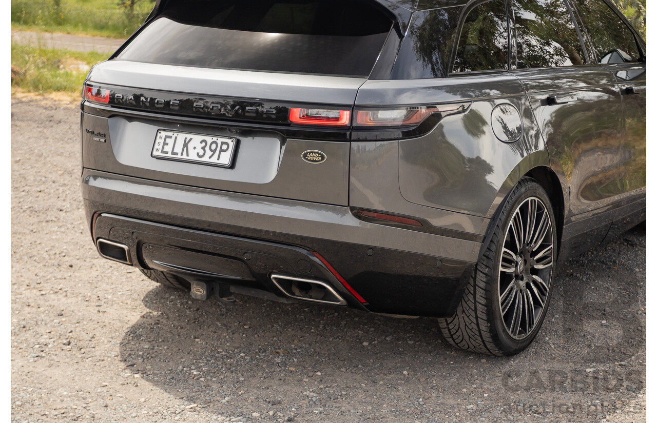 12/2017 Land Rover Range Rover Velar D300 HSE R-Dynamic (AWD) L560 MY18 4d Wagon Ammonite Grey Metallic Twin Turbo Diesel V6 3.0L