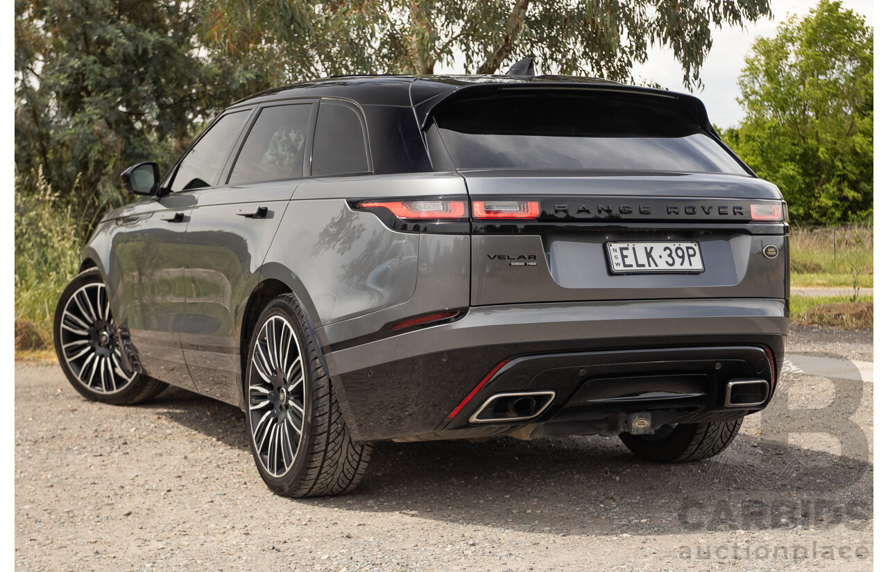 12/2017 Land Rover Range Rover Velar D300 HSE R-Dynamic (AWD) L560 MY18 4d Wagon Ammonite Grey Metallic Twin Turbo Diesel V6 3.0L