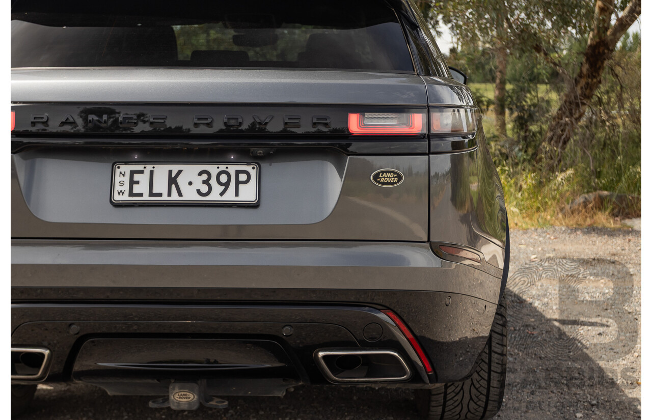 12/2017 Land Rover Range Rover Velar D300 HSE R-Dynamic (AWD) L560 MY18 4d Wagon Ammonite Grey Metallic Twin Turbo Diesel V6 3.0L