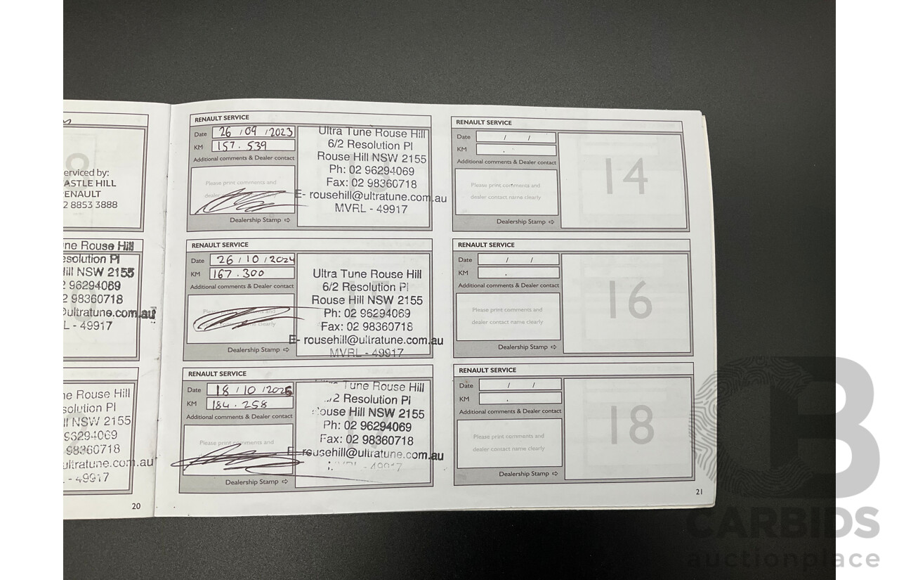 9/2014 Renault Clio RS 200 Sport X98 5d Hatchback Deep Black Metallic Turbo 1.6L