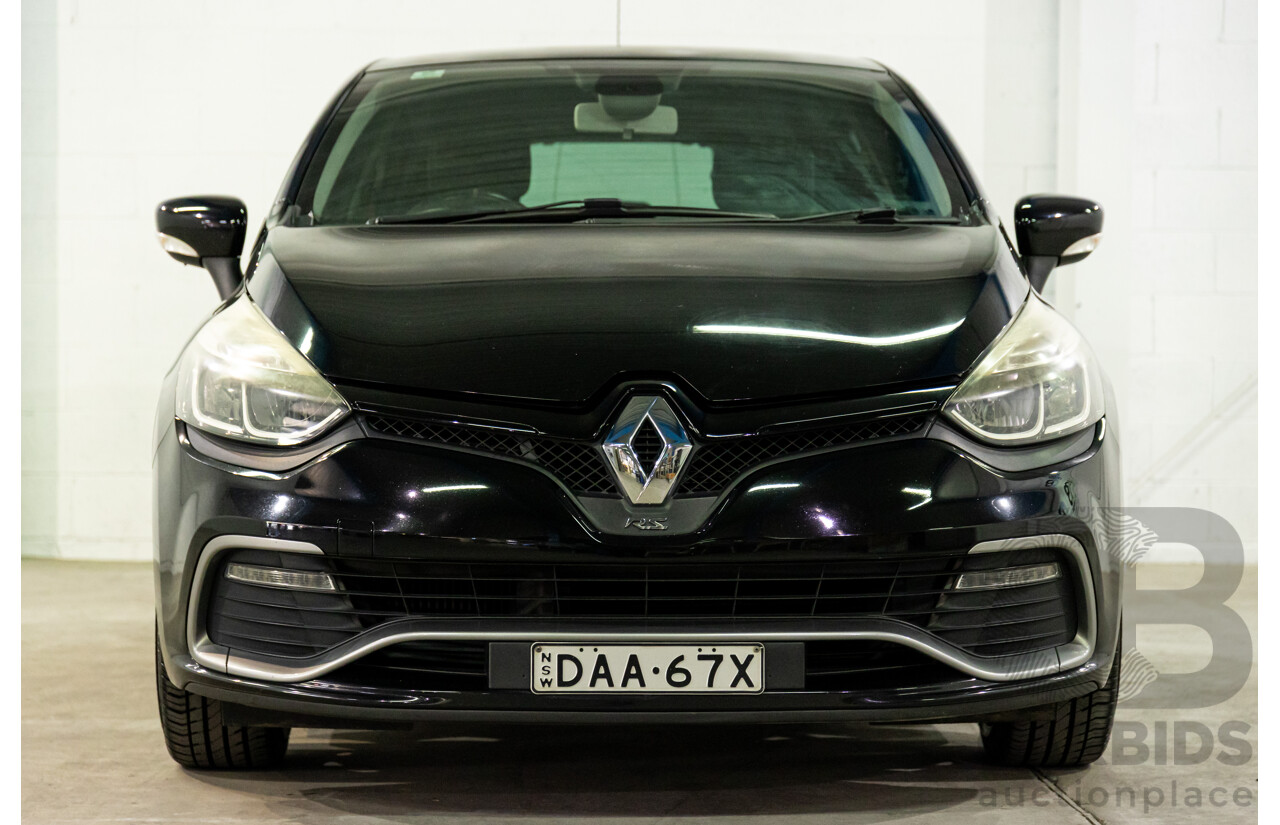 9/2014 Renault Clio RS 200 Sport X98 5d Hatchback Deep Black Metallic Turbo 1.6L