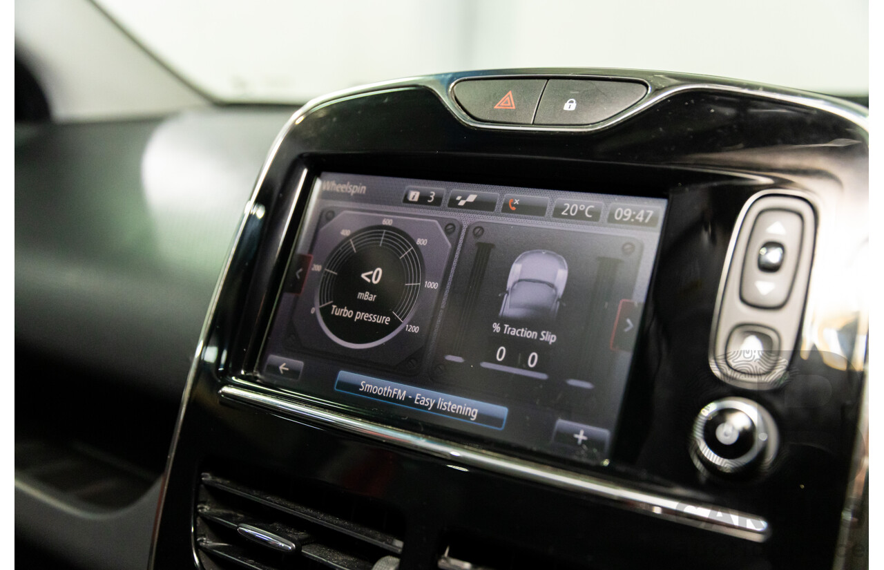 9/2014 Renault Clio RS 200 Sport X98 5d Hatchback Deep Black Metallic Turbo 1.6L