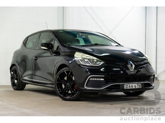 9/2014 Renault Clio RS 200 Sport X98 5d Hatchback Deep Black Metallic Turbo 1.6L