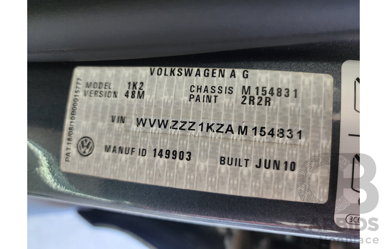 9/2010 Volkswagen Jetta 125 TDI Highline 1KM MY10 4d Sedan Grey 2.0L