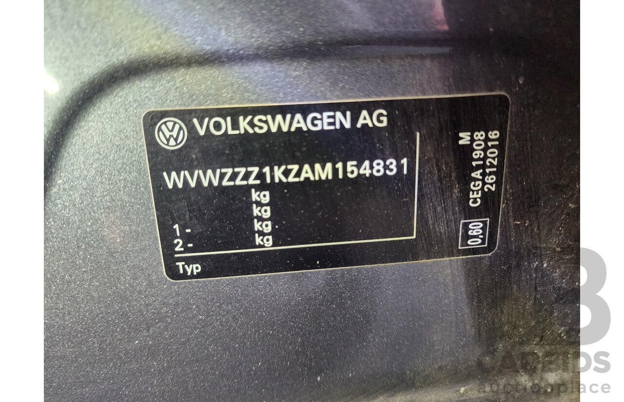 9/2010 Volkswagen Jetta 125 TDI Highline 1KM MY10 4d Sedan Grey 2.0L