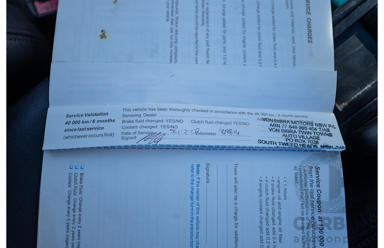 8/2005 Holden Commodore SS VZ Utility Heron White 5.7L V8