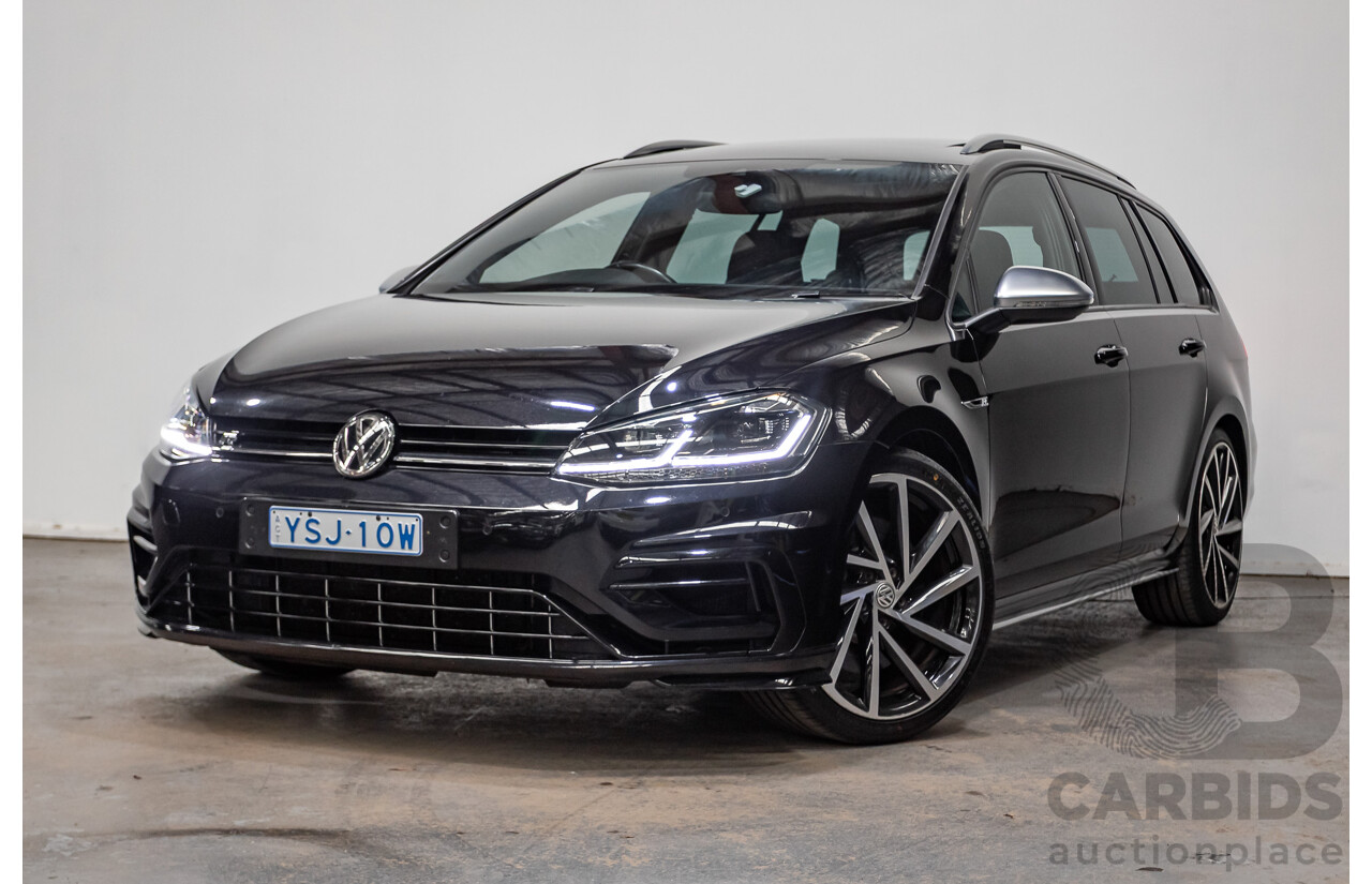 3/2019 Volkswagen Golf R (AWD) Mk7.5 AU MY19 4D Wagon Deep Black Turbo 2.0L