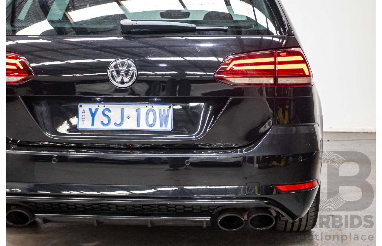 3/2019 Volkswagen Golf R (AWD) Mk7.5 AU MY19 4D Wagon Deep Black Turbo 2.0L