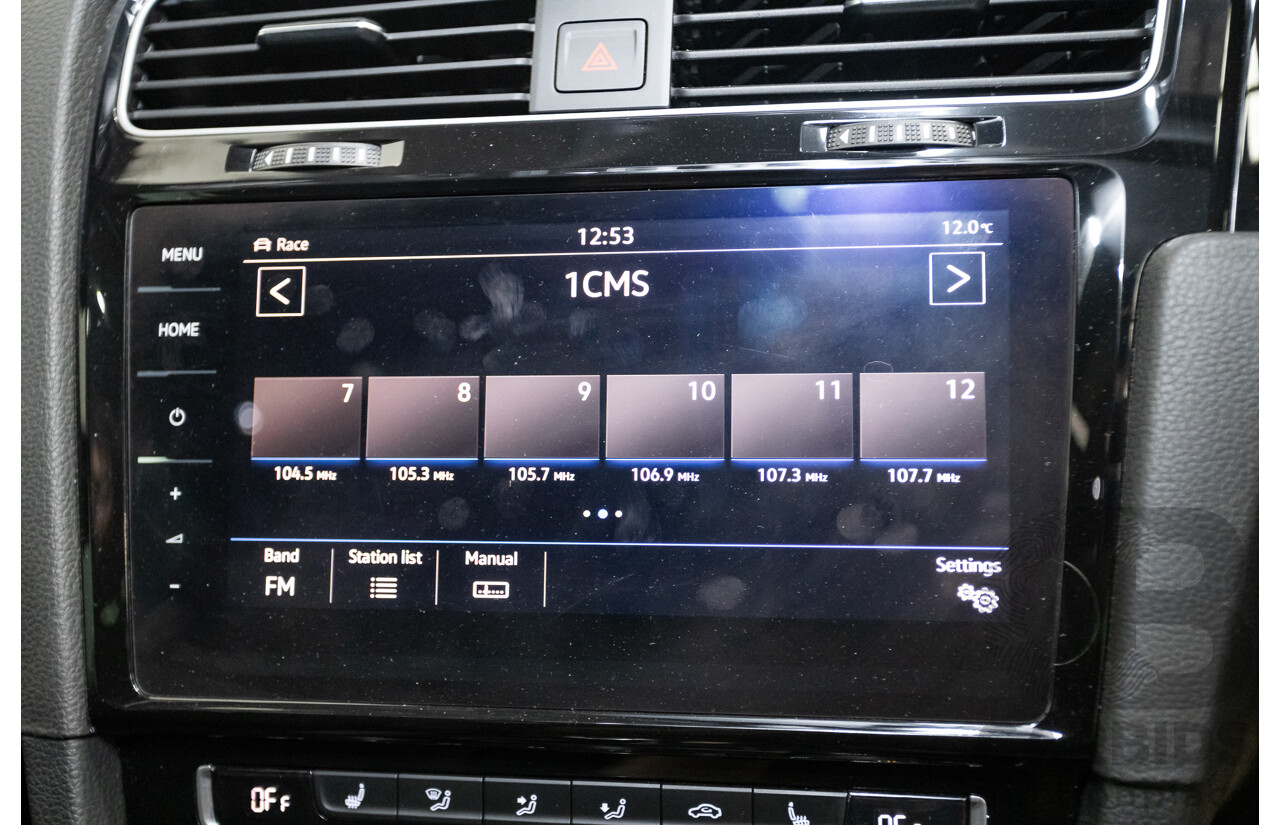 3/2019 Volkswagen Golf R (AWD) Mk7.5 AU MY19 4D Wagon Deep Black Turbo 2.0L