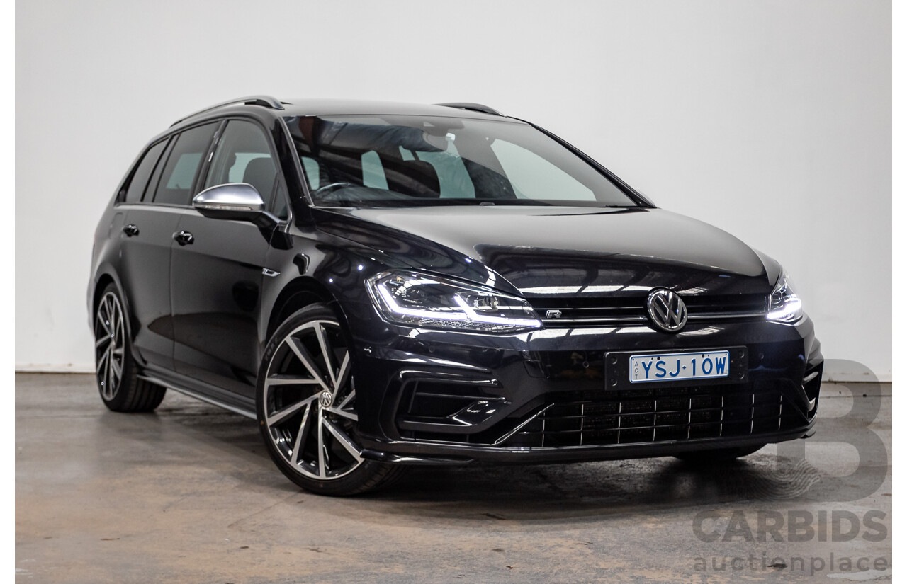 3/2019 Volkswagen Golf R (AWD) Mk7.5 AU MY19 4D Wagon Deep Black Turbo 2.0L