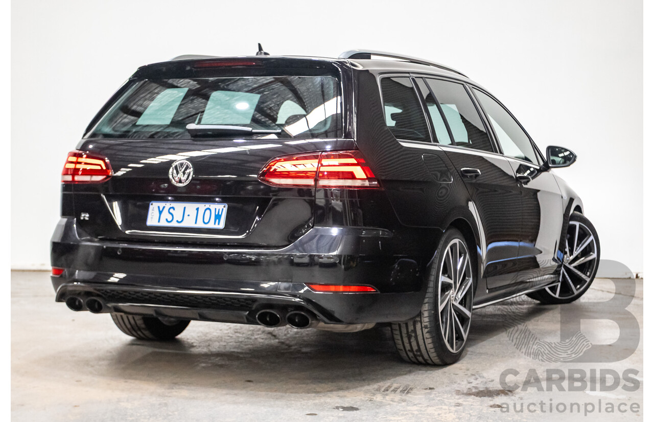 3/2019 Volkswagen Golf R (AWD) Mk7.5 AU MY19 4D Wagon Deep Black Turbo 2.0L