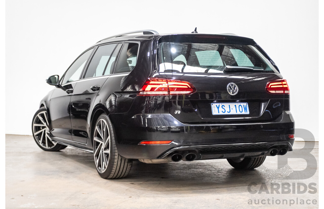 3/2019 Volkswagen Golf R (AWD) Mk7.5 AU MY19 4D Wagon Deep Black Turbo 2.0L