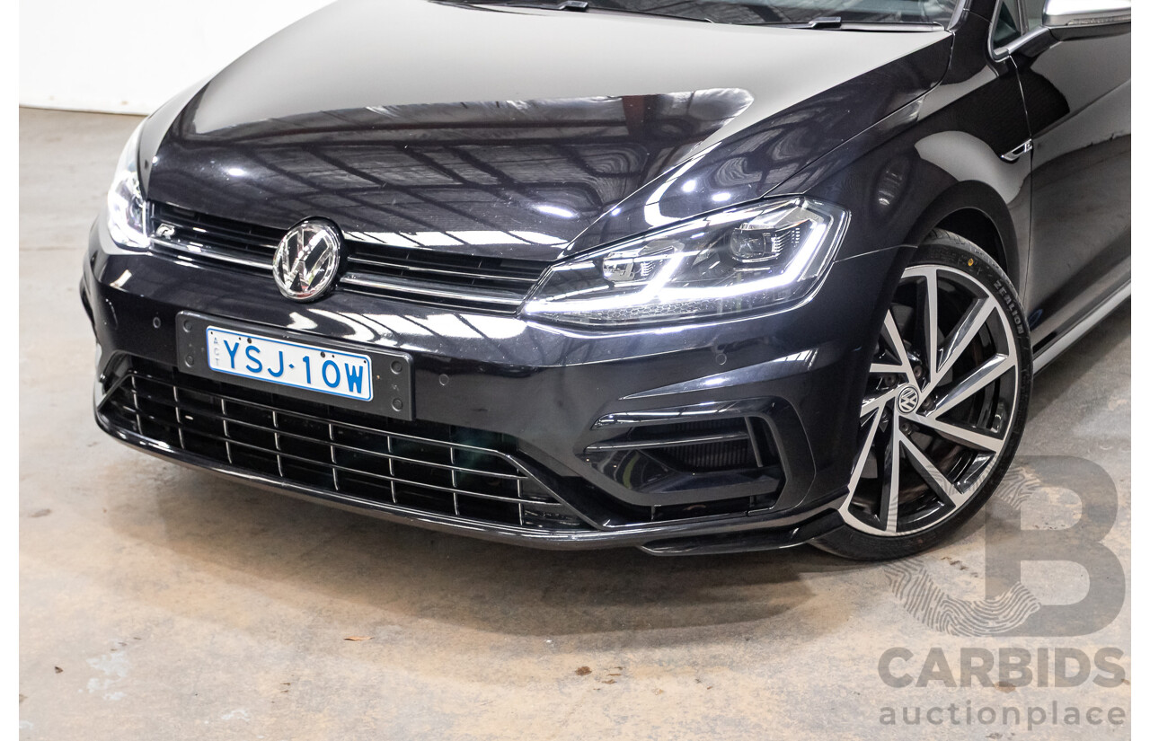 3/2019 Volkswagen Golf R (AWD) Mk7.5 AU MY19 4D Wagon Deep Black Turbo 2.0L