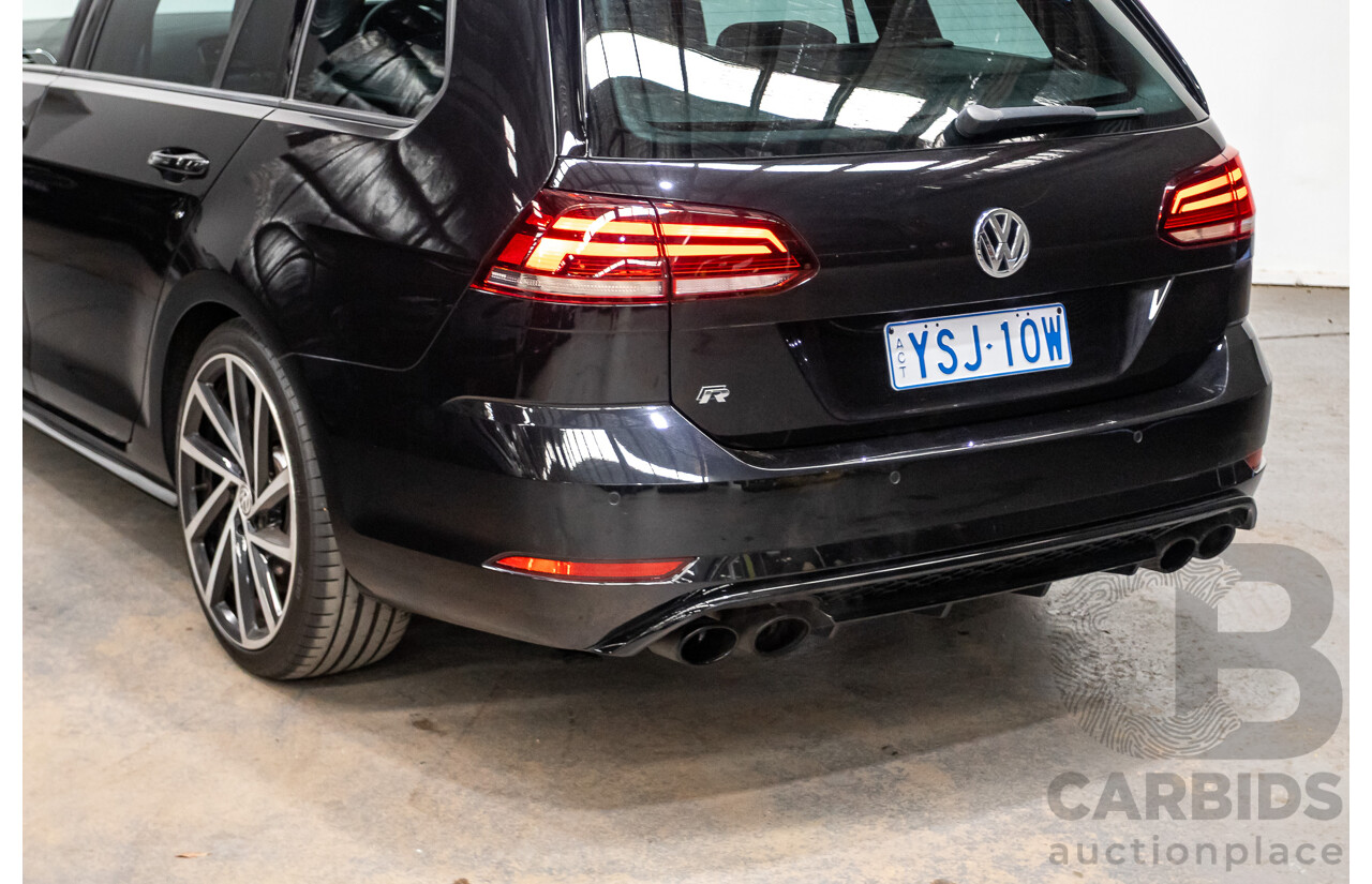 3/2019 Volkswagen Golf R (AWD) Mk7.5 AU MY19 4D Wagon Deep Black Turbo 2.0L