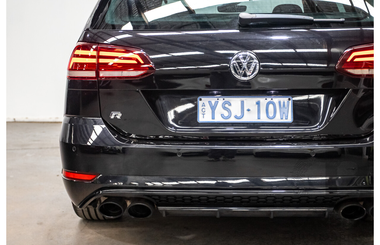 3/2019 Volkswagen Golf R (AWD) Mk7.5 AU MY19 4D Wagon Deep Black Turbo 2.0L