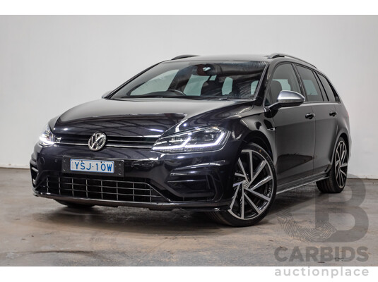 3/2019 Volkswagen Golf R (AWD) Mk7.5 AU MY19 4D Wagon Deep Black Turbo 2.0L