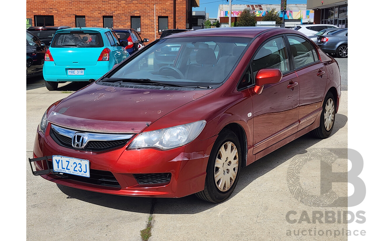 1/2010 Honda Civic VTi MY10 4d Sedan Maroon 1.8L