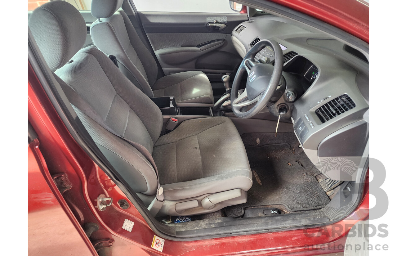 1/2010 Honda Civic VTi MY10 4d Sedan Maroon 1.8L