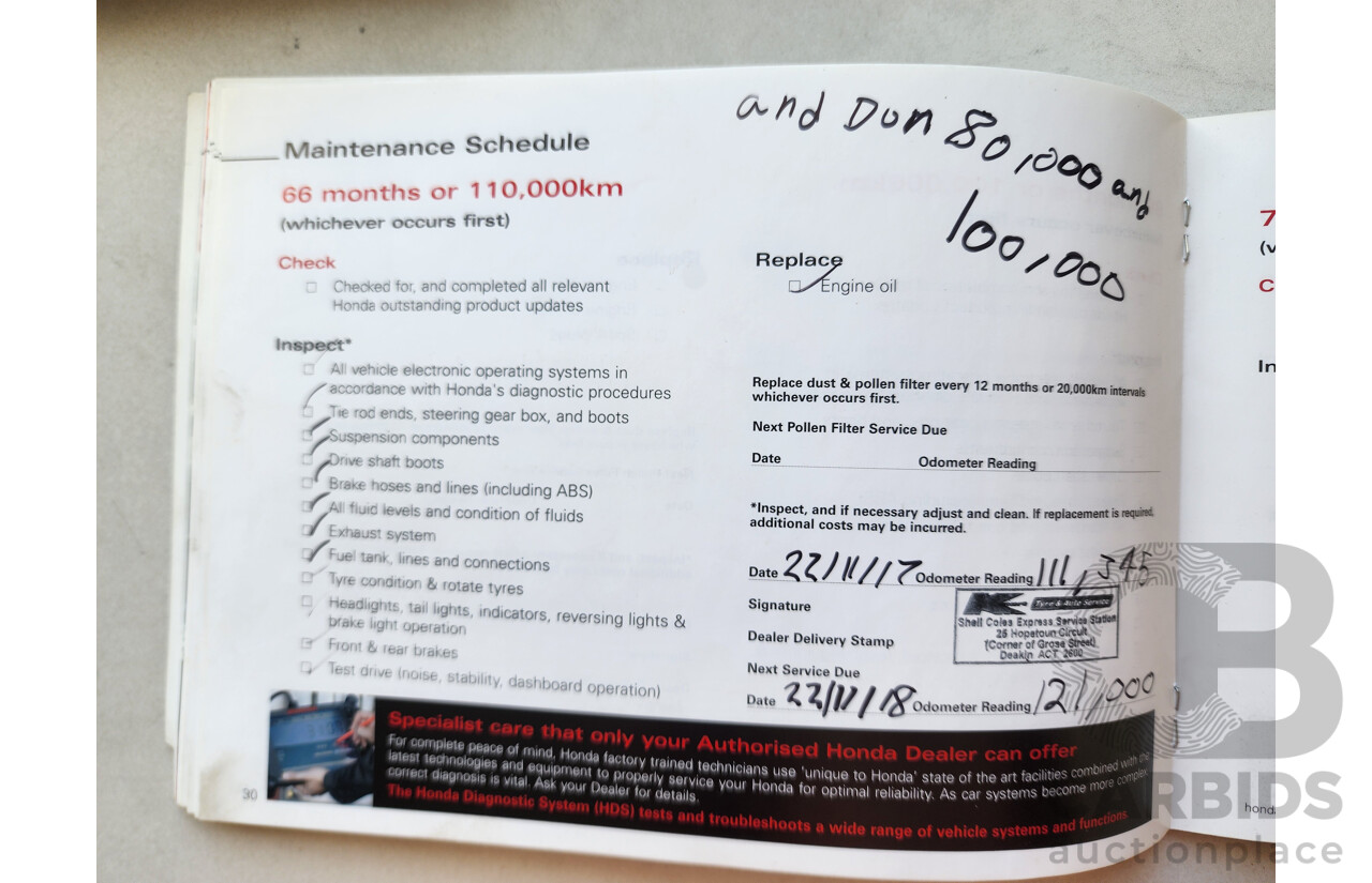 1/2010 Honda Civic VTi MY10 4d Sedan Maroon 1.8L