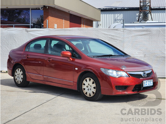 1/2010 Honda Civic VTi MY10 4d Sedan Maroon 1.8L