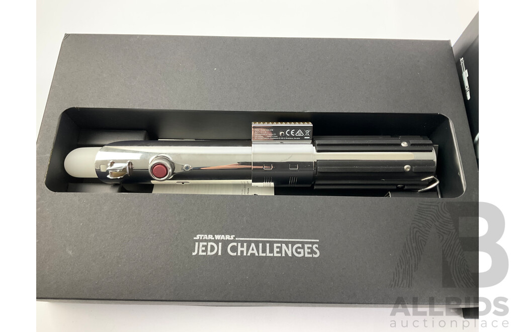 Bandai Star Wars Rise of Skywalker Millennium Falcon, 1:144 Scale with Lenovo Star Wars Jedi Challengers Lightsaber and Head Set