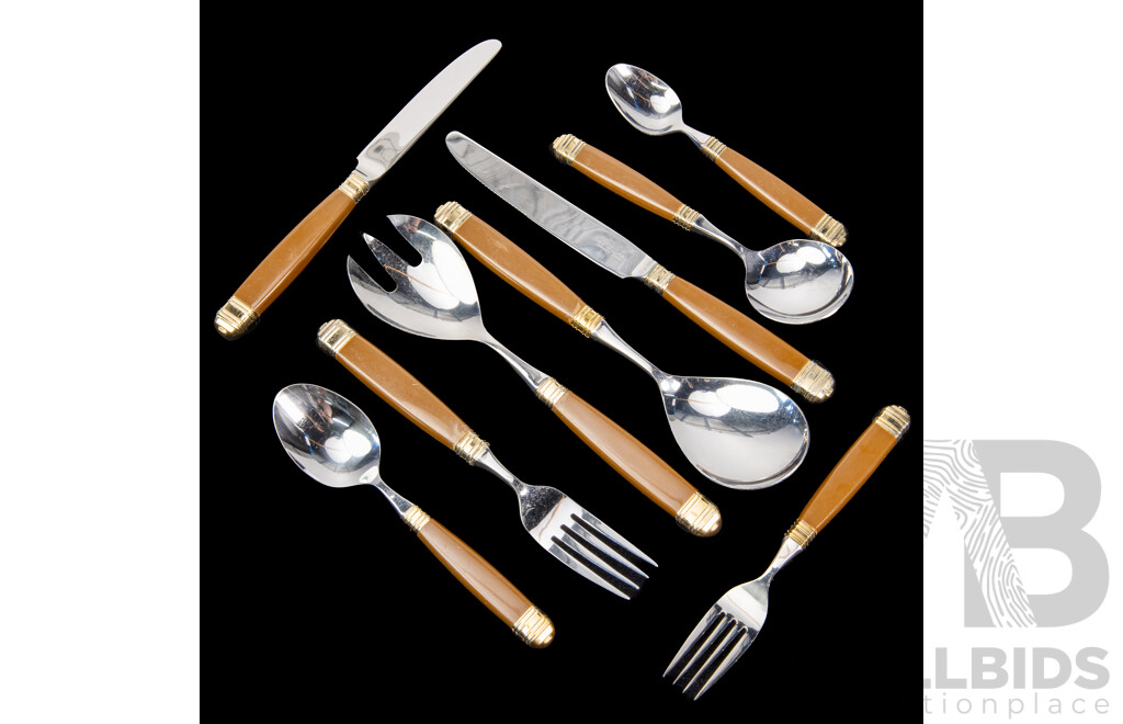 Vintage Laslo for Mikasa 58 Piece Stainless Steel Cutlery Set