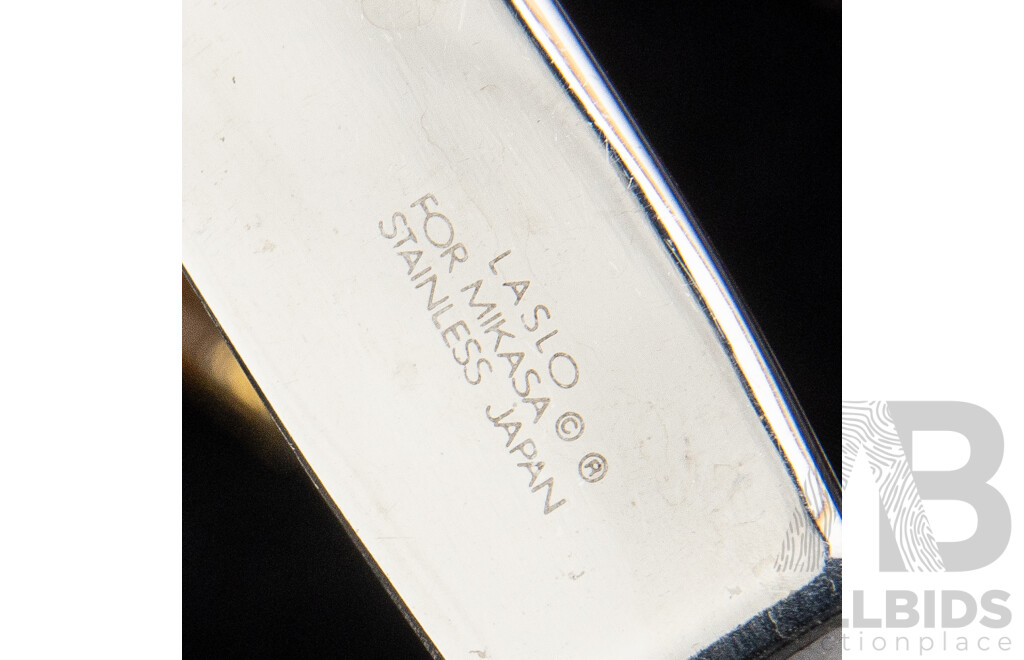 Vintage Laslo for Mikasa 58 Piece Stainless Steel Cutlery Set