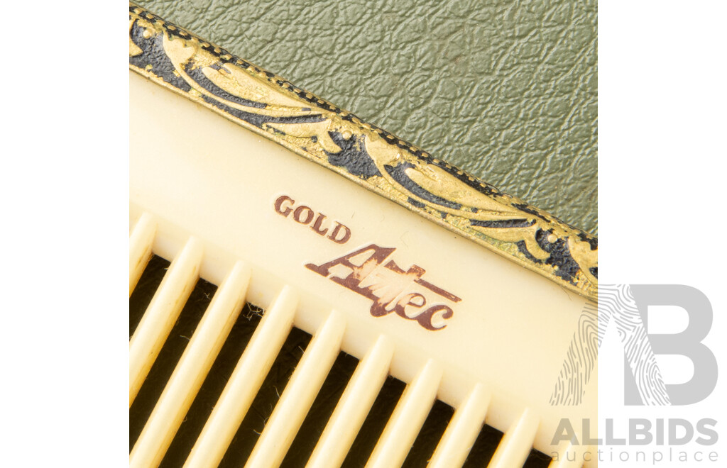 Edwardian Metal Framed Dressing Table Set with Tapestry Highlights