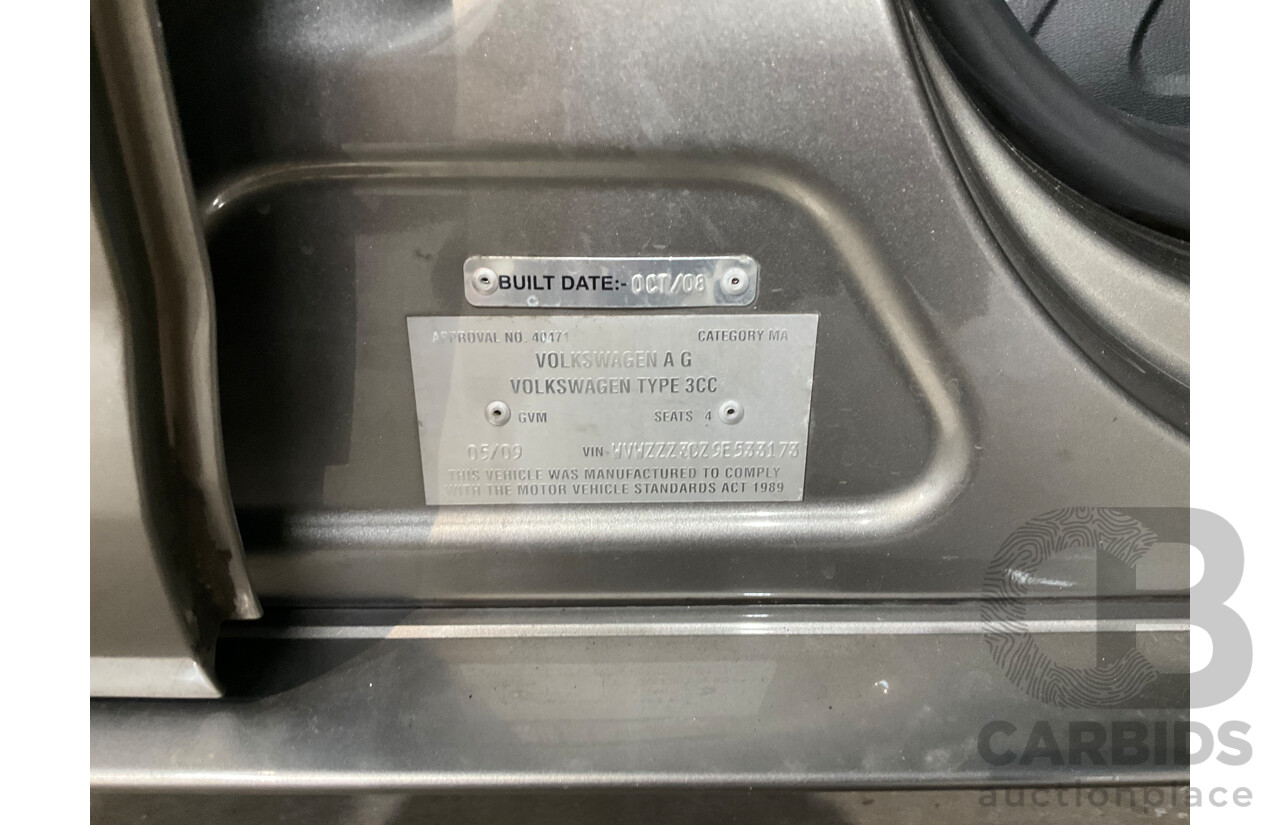 5/2009 Volkswagen Passat CC 125 TDI 3C 4d Coupe Cashmere Brown Turbo Diesel 2.0L