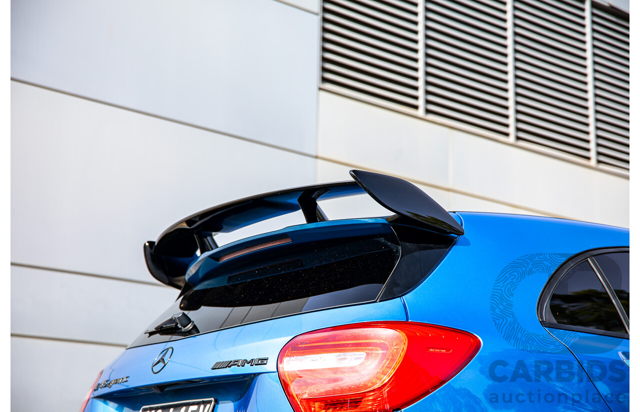 1/2015 Mercedes-Benz A45 AMG 176 MY15 5d Hatchback South Sea Blue Metallic Turbo 2.0L