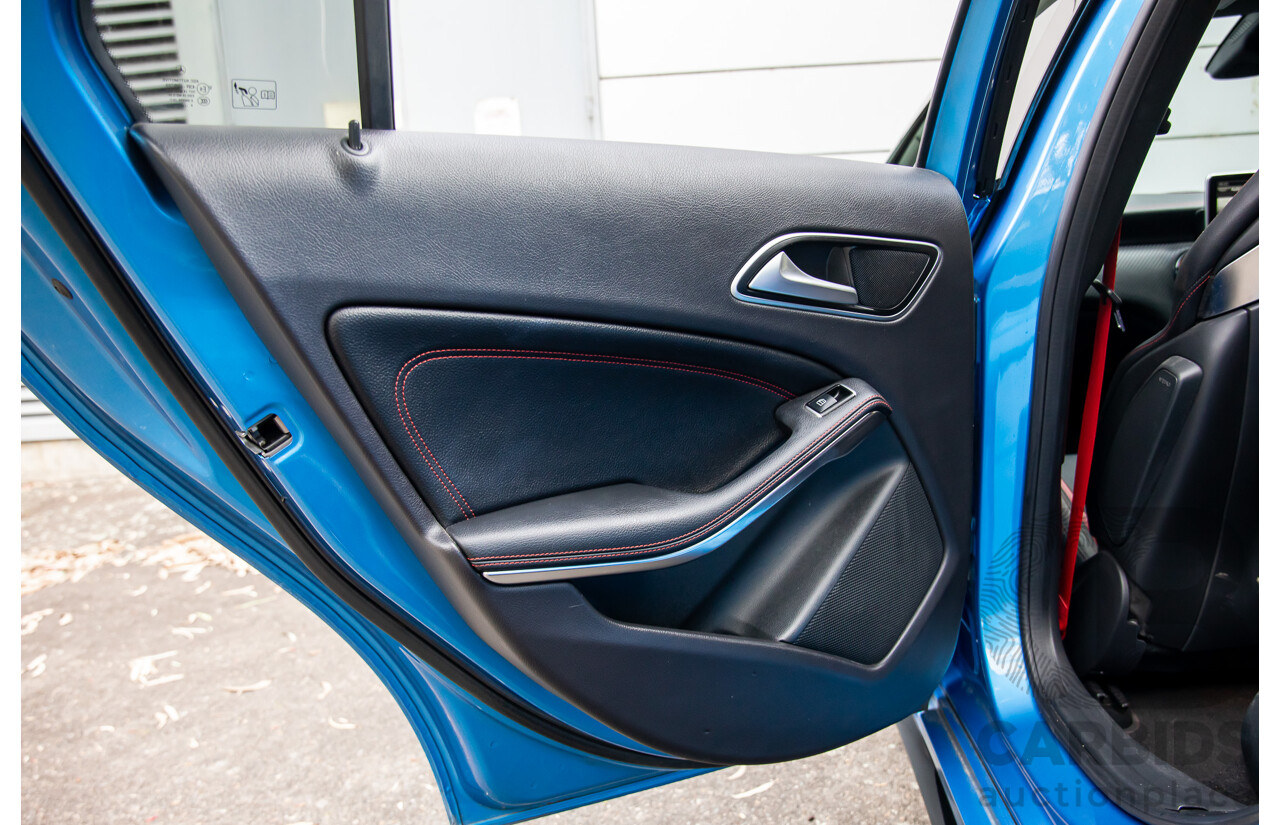1/2015 Mercedes-Benz A45 AMG 176 MY15 5d Hatchback South Sea Blue Metallic Turbo 2.0L