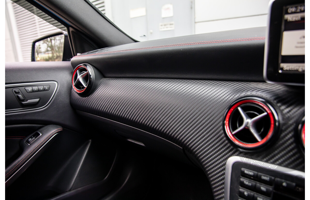 1/2015 Mercedes-Benz A45 AMG 176 MY15 5d Hatchback South Sea Blue Metallic Turbo 2.0L