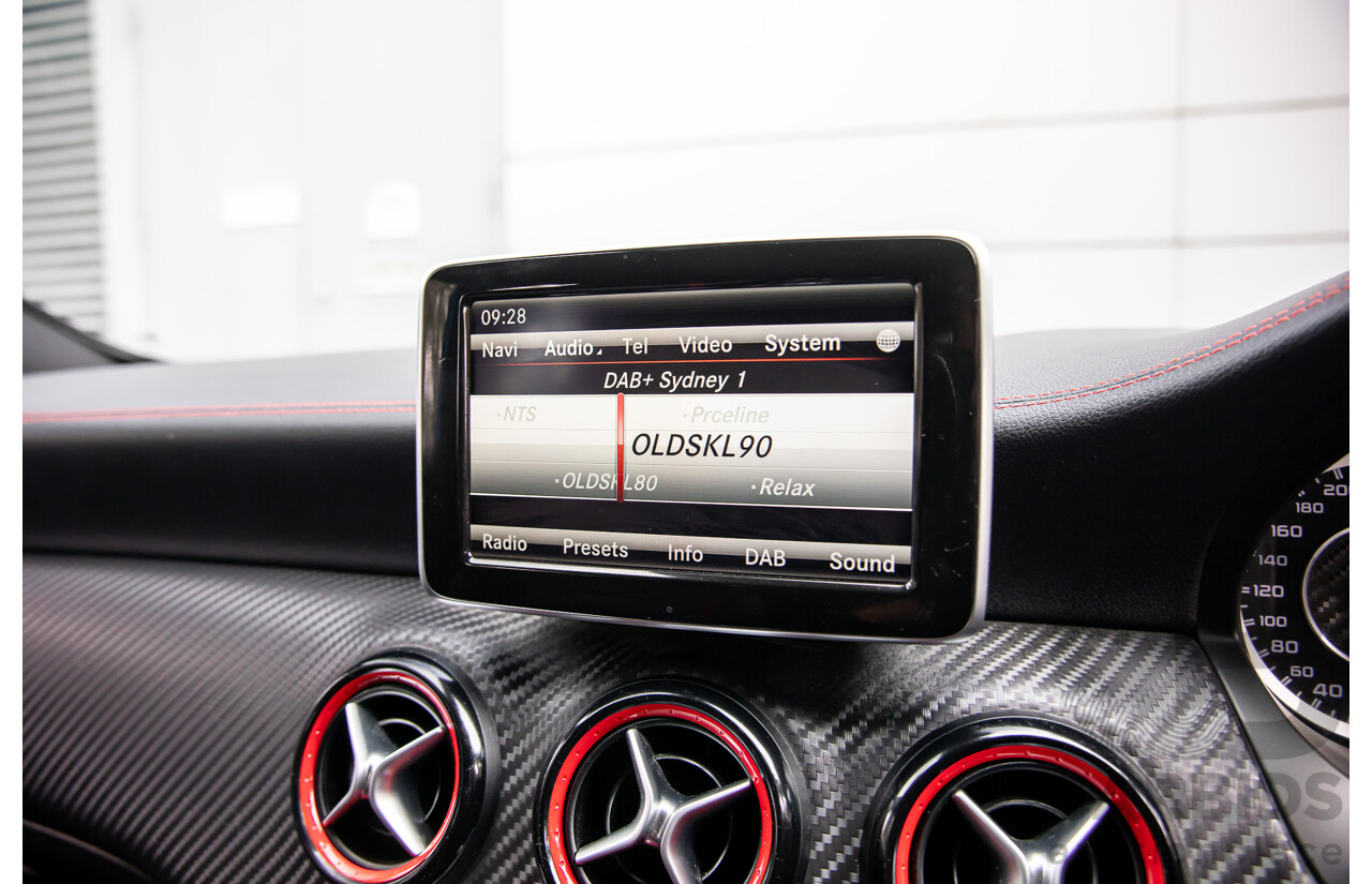 1/2015 Mercedes-Benz A45 AMG 176 MY15 5d Hatchback South Sea Blue Metallic Turbo 2.0L